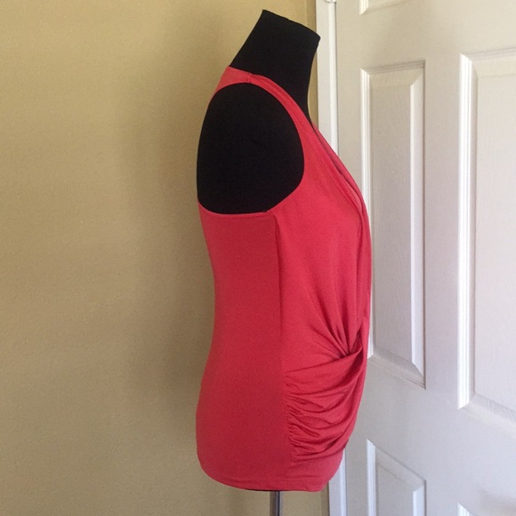 BEBE DOUBLE LAYER DROP NECK RACEBACK PARTY TOP - Picture 2 of 16
